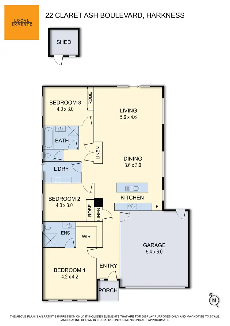 Floorplan of Homely house listing, 22 Claret Ash Boulevard, Harkness VIC 3337