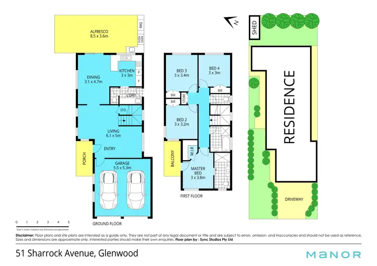 Floorplan of Homely house listing, 51 Sharrock Avenue, Glenwood NSW 2768