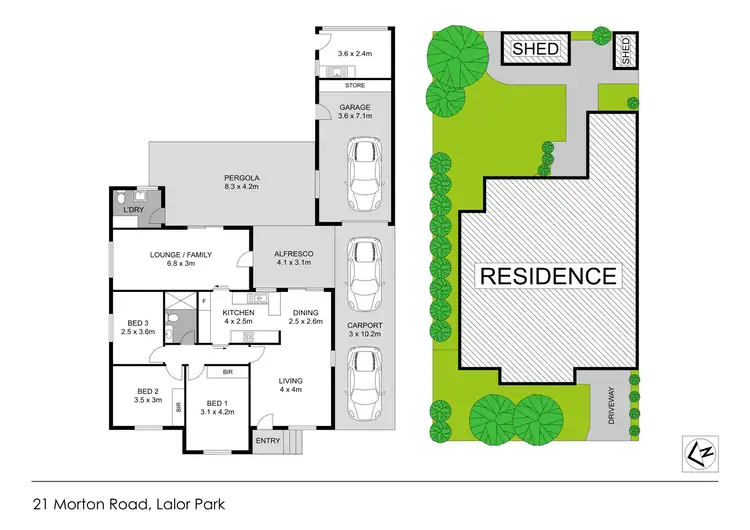 Floorplan of Homely house listing, 21 Morton Road, Lalor Park NSW 2147