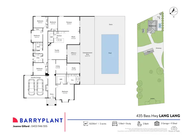 Floorplan of Homely house listing, 435 Bass Highway, Lang Lang VIC 3984