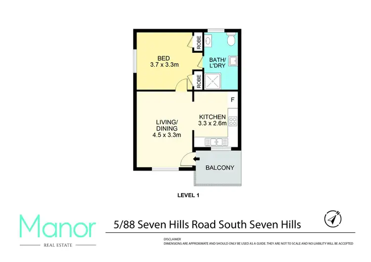 Floorplan of Homely apartment listing, 5/88 Seven Hills Road South, Seven Hills NSW 2147