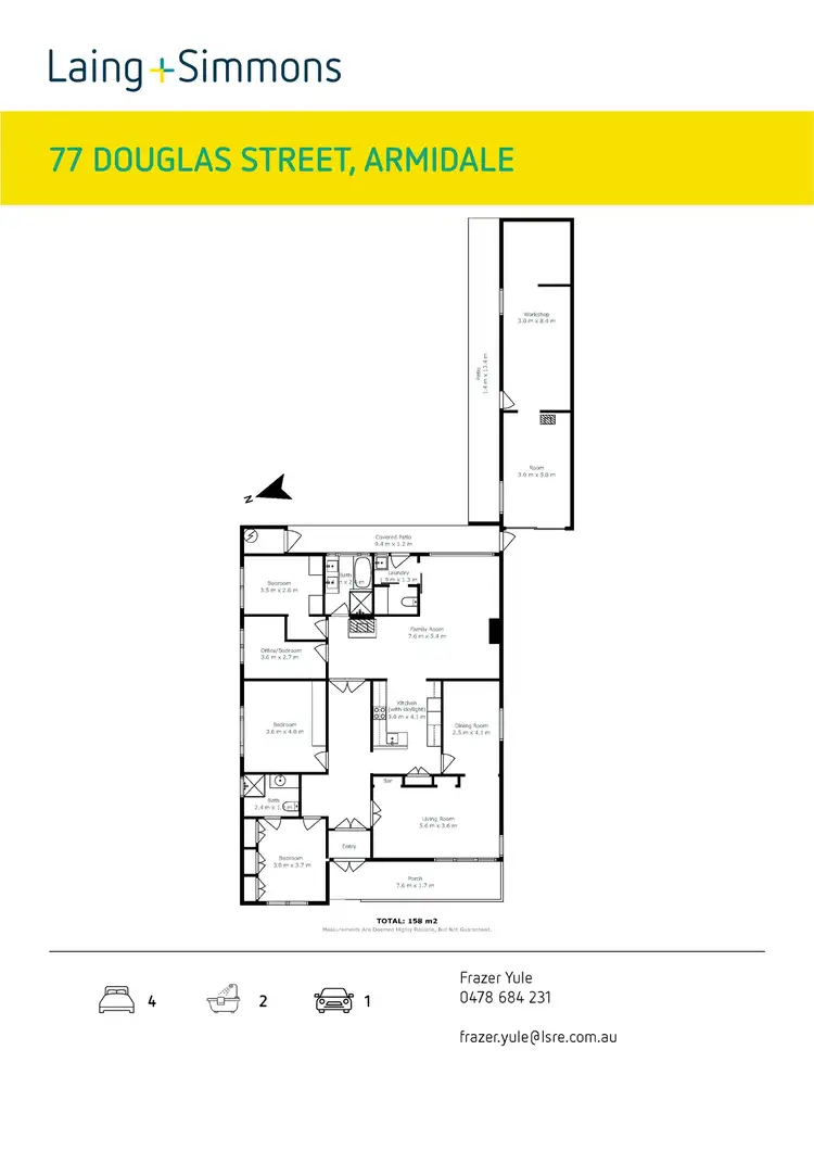 Floorplan of Homely house listing, 77 Douglas Street, Armidale NSW 2350