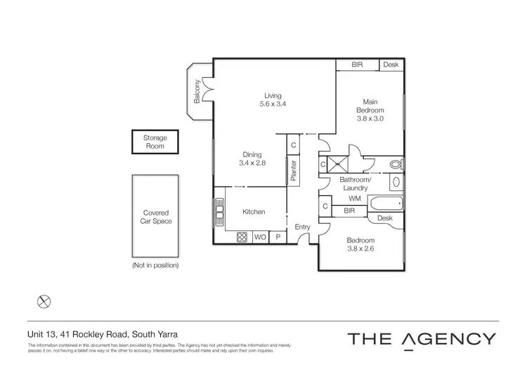 Floorplan of Homely apartment listing, 13/41 Rockley Road, South Yarra VIC 3141