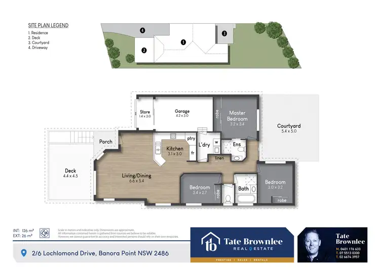 Floorplan of Homely semi-detached listing, 2/6 Lochlomond Drive, Banora Point NSW 2486