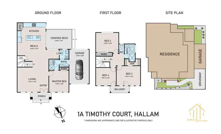 Floorplan of Homely house listing, 1A Timothy Court, Hallam VIC 3803