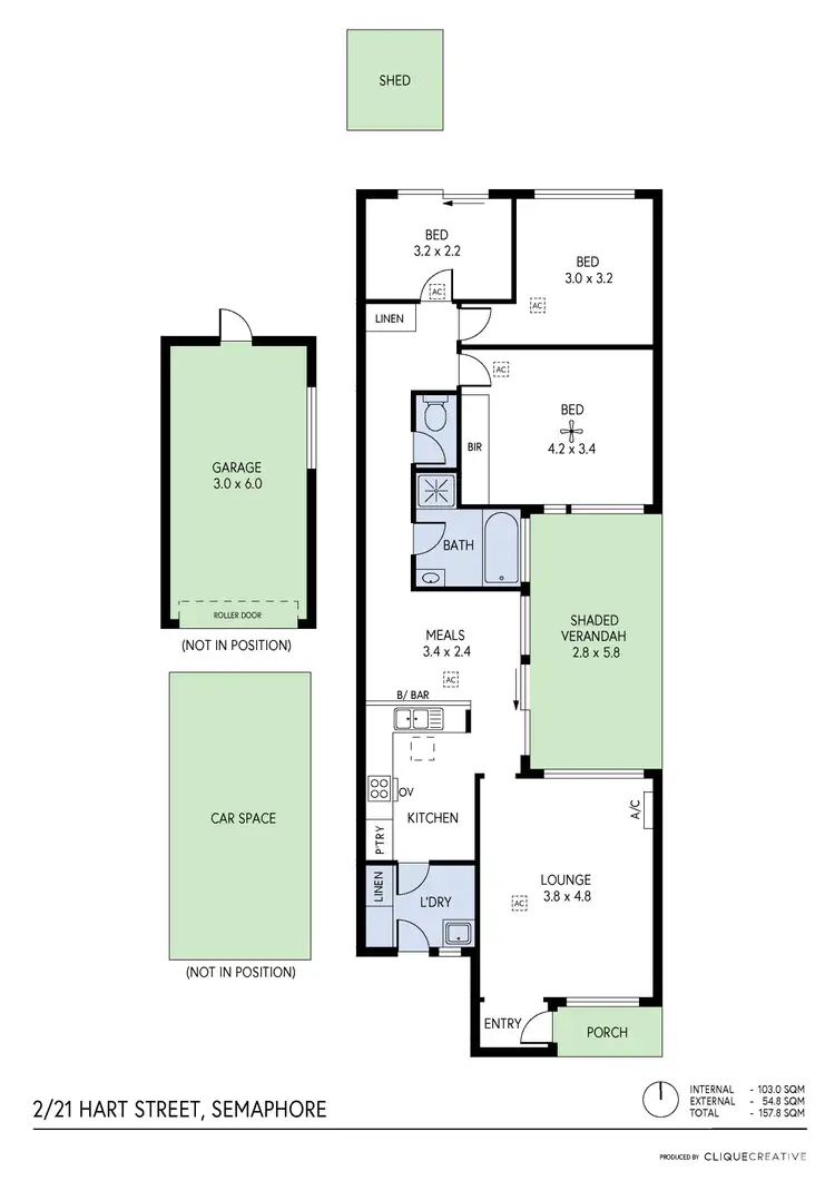 Floorplan of Homely unit listing, 2/21 Hart Street, Semaphore SA 5019