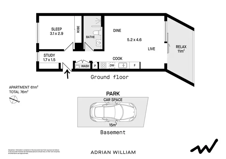 Floorplan of Homely apartment listing, C207/359 Illawarra Road, Marrickville NSW 2204