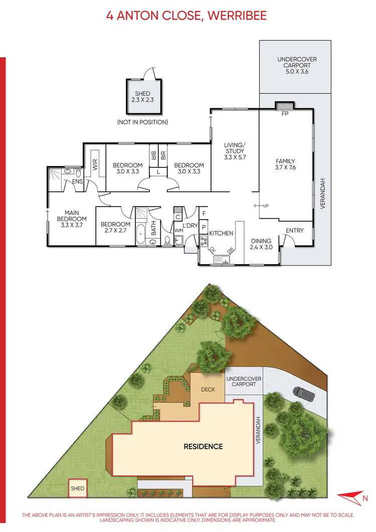 Floorplan of Homely house listing, 4 Anton Close, Werribee VIC 3030