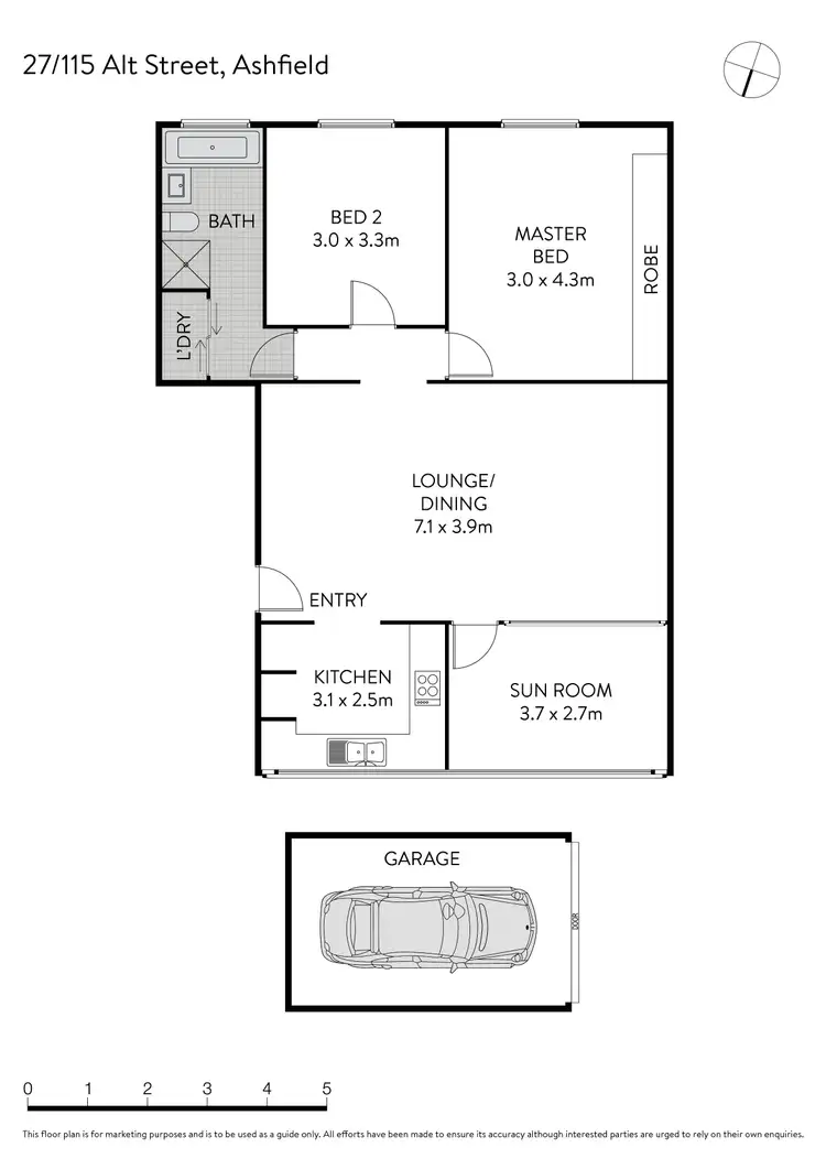 Floorplan of Homely apartment listing, 27/115 Alt Street, Ashfield NSW 2131