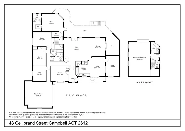 Floorplan of Homely house listing, 48 Gellibrand Street, Campbell ACT 2612