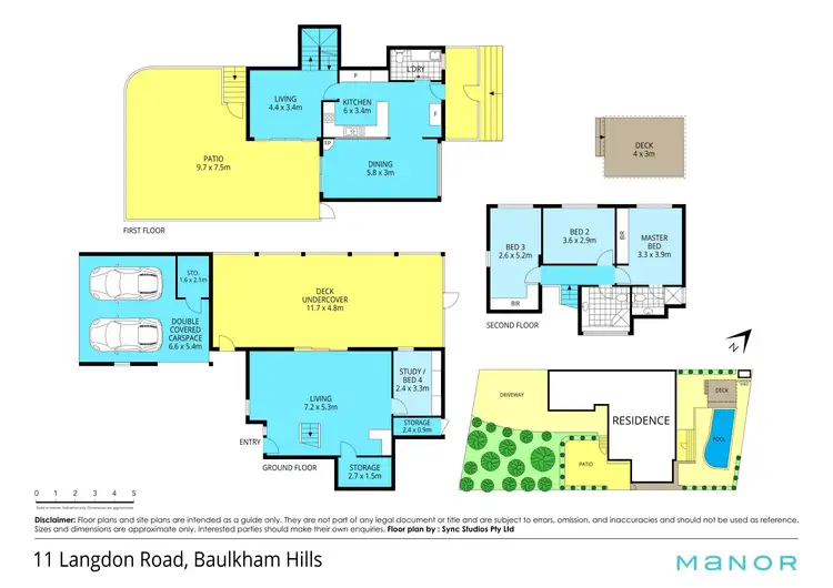 Floorplan of Homely house listing, 11 Langdon Road, Baulkham Hills NSW 2153