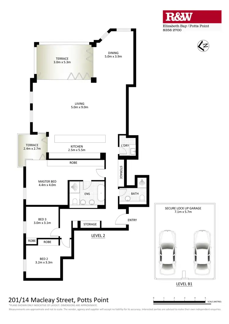 Floorplan of Homely apartment listing, 201/14 Macleay Street, Potts Point NSW 2011