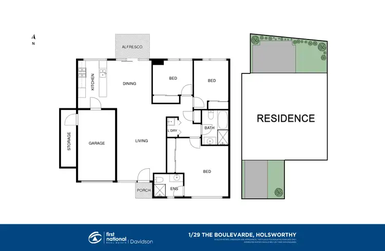 Floorplan of Homely townhouse listing, 1/29 The Boulevarde, Holsworthy NSW 2173