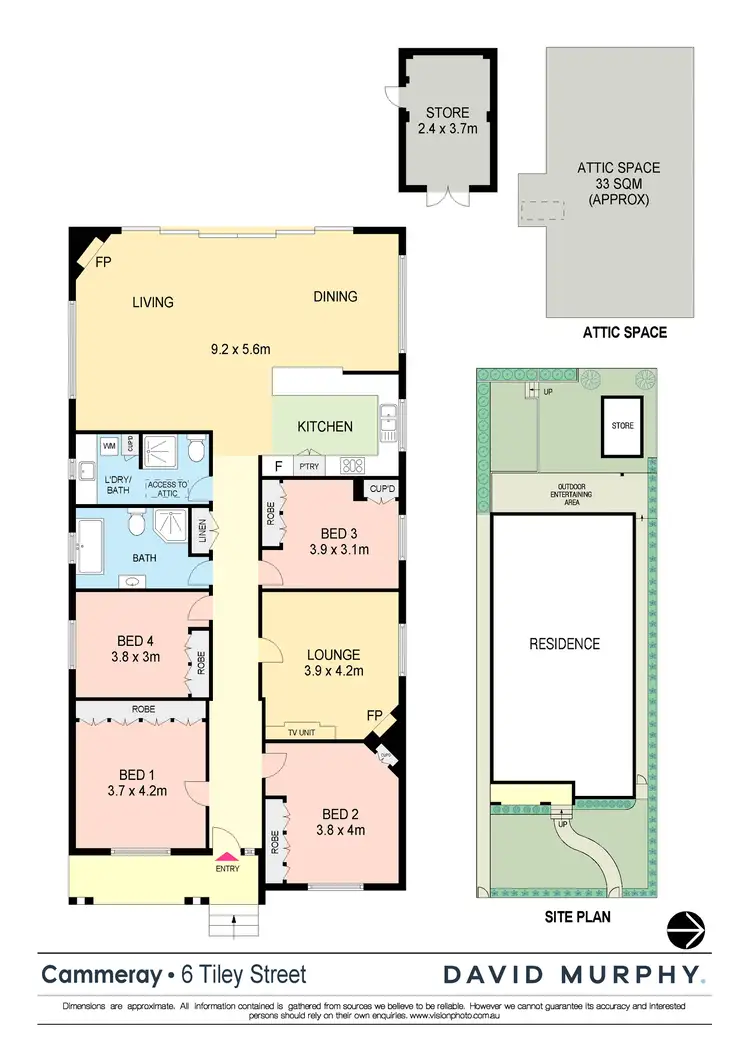 Floorplan of Homely house listing, 6 Tiley Street, Cammeray NSW 2062