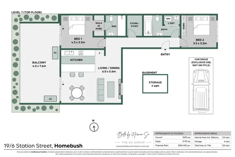 Floorplan of Homely apartment listing, 19/6 Station Street, Homebush NSW 2140