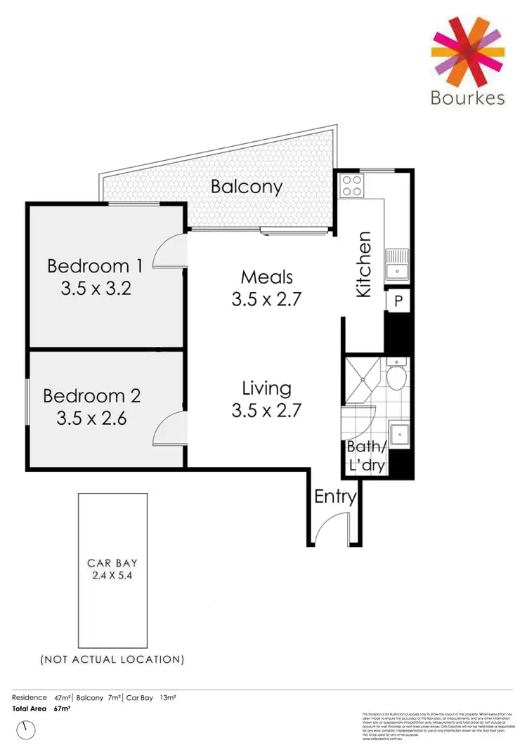 Floorplan of Homely apartment listing, 32/154 Mill Point Road, South Perth WA 6151