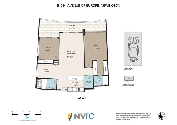 Floorplan of Homely apartment listing, B108/1 Avenue Of Europe, Newington NSW 2127