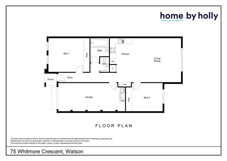 Floorplan of Homely house listing, 75 Whitmore Crescent, Watson ACT 2602