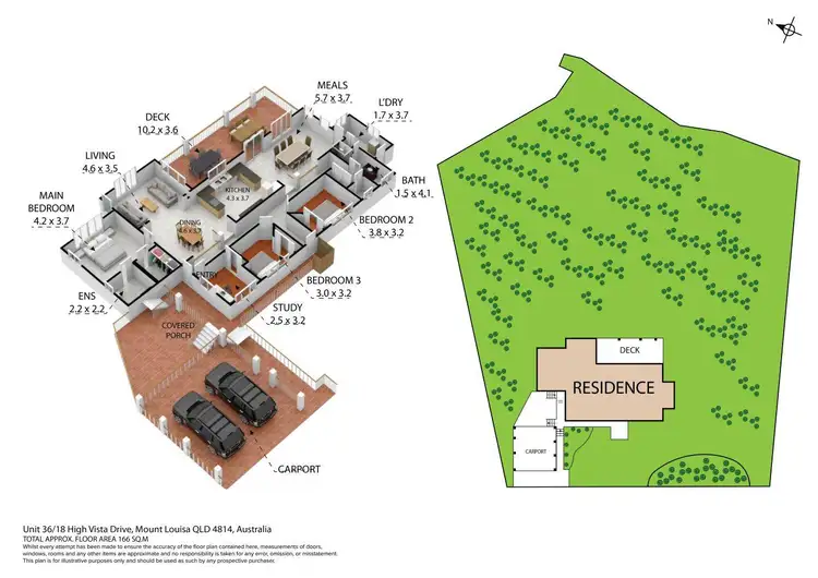 Floorplan of Homely house listing, 36/18 High Vista Drive, Mount Louisa QLD 4814