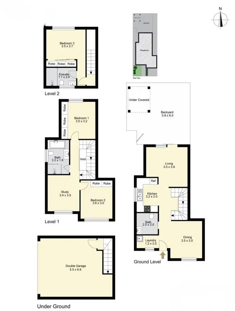Floorplan of Homely townhouse listing, 4/118 Harrow Road, Auburn NSW 2144
