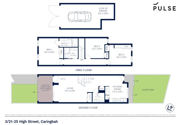 Floorplan of Homely townhouse listing, 3/21 High Street, Caringbah NSW 2229