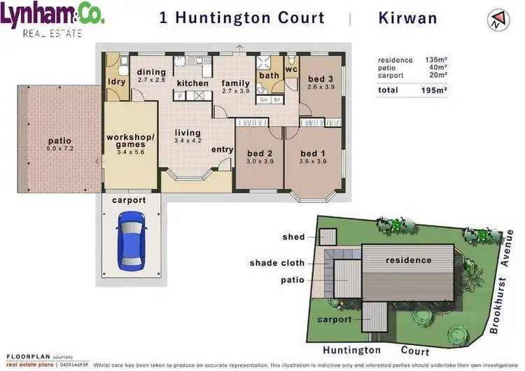 Floorplan of Homely house listing, 1 Huntington Court, Kirwan QLD 4817
