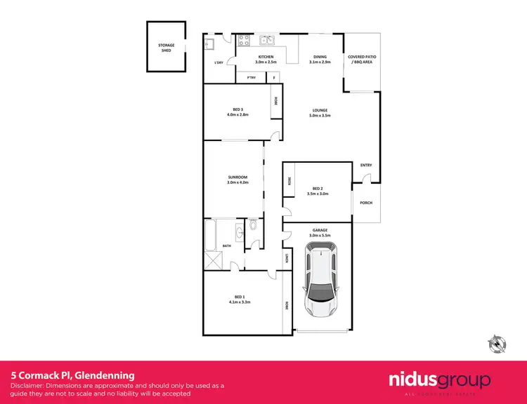 Floorplan of Homely house listing, 5 Cormack Place, Glendenning NSW 2761