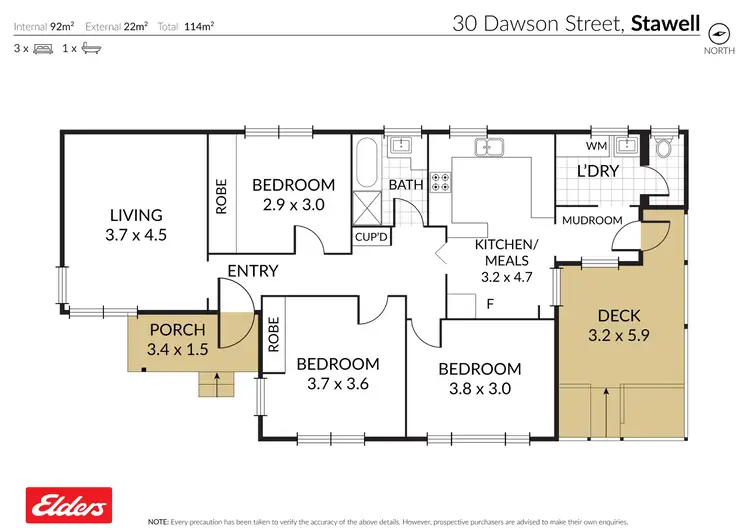 Floorplan of Homely house listing, 30 Dawson Street, Stawell VIC 3380