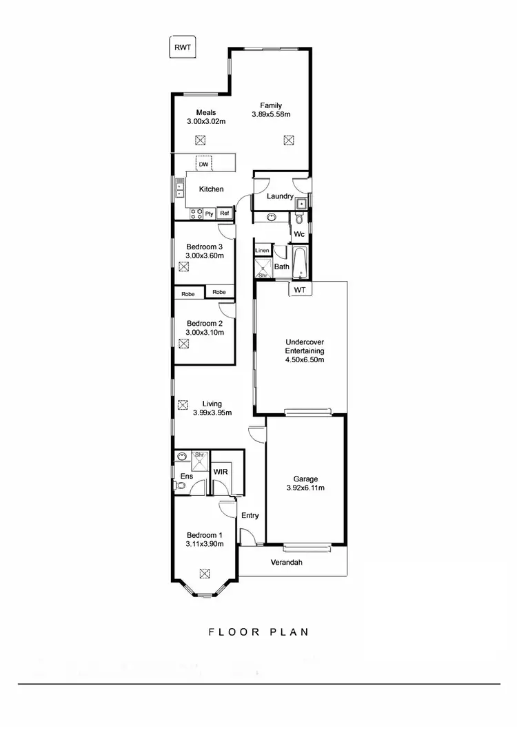 Floorplan of Homely house listing, 8 White Crescent, Seacombe Gardens SA 5047