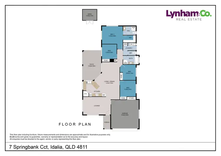 Floorplan of Homely house listing, 7 Springbank Circuit, Idalia QLD 4811