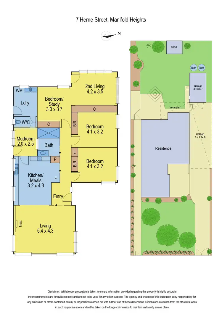 Floorplan of Homely house listing, 7 Herne Street, Manifold Heights VIC 3218