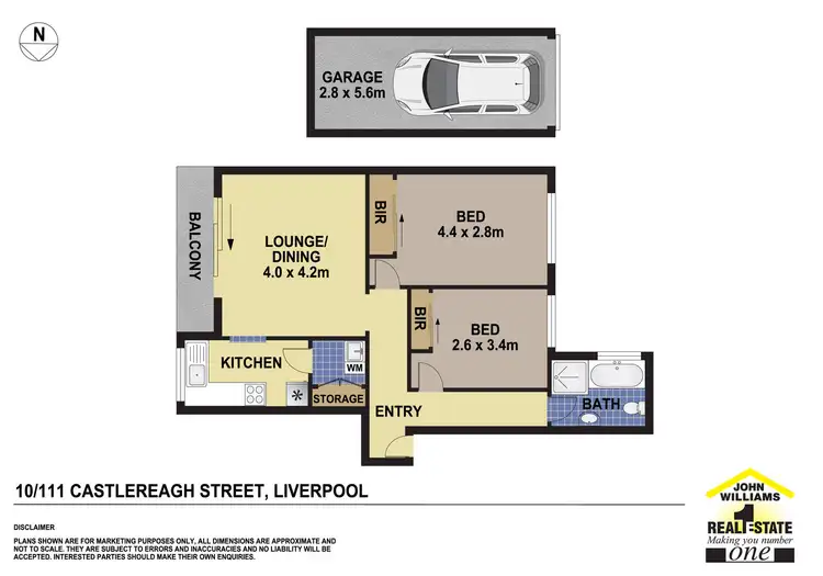 Floorplan of Homely unit listing, 10/111 Castlereagh Street, Liverpool NSW 2170