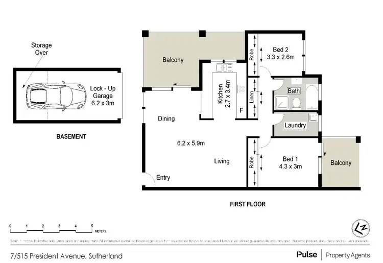Floorplan of Homely apartment listing, 7/515-521 President Avenue, Sutherland NSW 2232