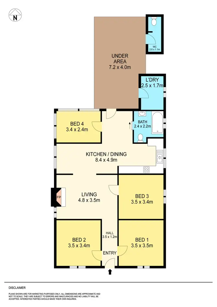 Floorplan of Homely house listing, 20 Victoria Street, Maryborough VIC 3465
