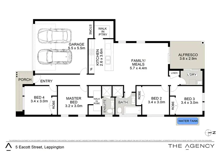 Floorplan of Homely house listing, 5 Eacott Street, Leppington NSW 2179