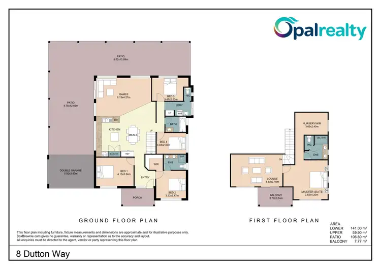 Floorplan of Homely house listing, 8 Dutton Way, Singleton WA 6175