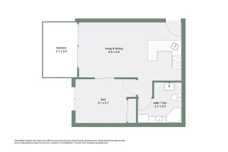 Floorplan of Homely apartment listing, 208/6-8 Triton Street, Palm Cove QLD 4879