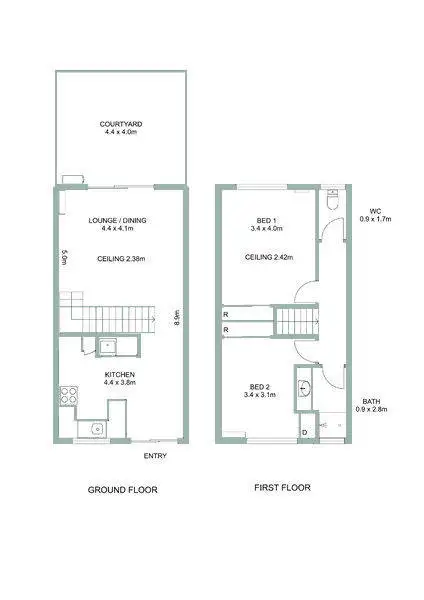 Floorplan of Homely townhouse listing, 31/6-8 Cannon Street, Manunda QLD 4870