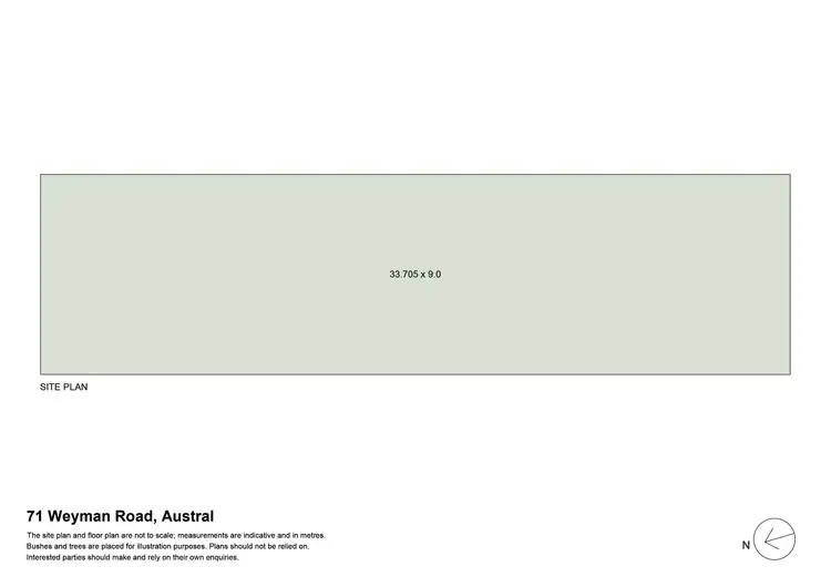 Floorplan of Homely land listing, 71 Weyman Road, Austral NSW 2179