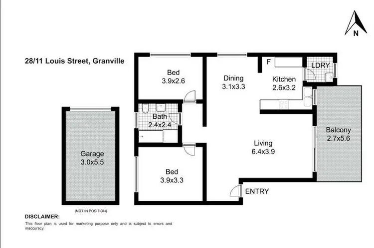 Floorplan of Homely house listing, 28/11 Louis Street, Granville NSW 2142