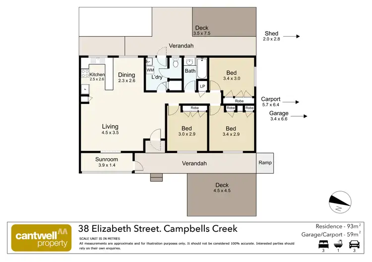 Floorplan of Homely house listing, 38 Elizabeth Street, Campbells Creek VIC 3451