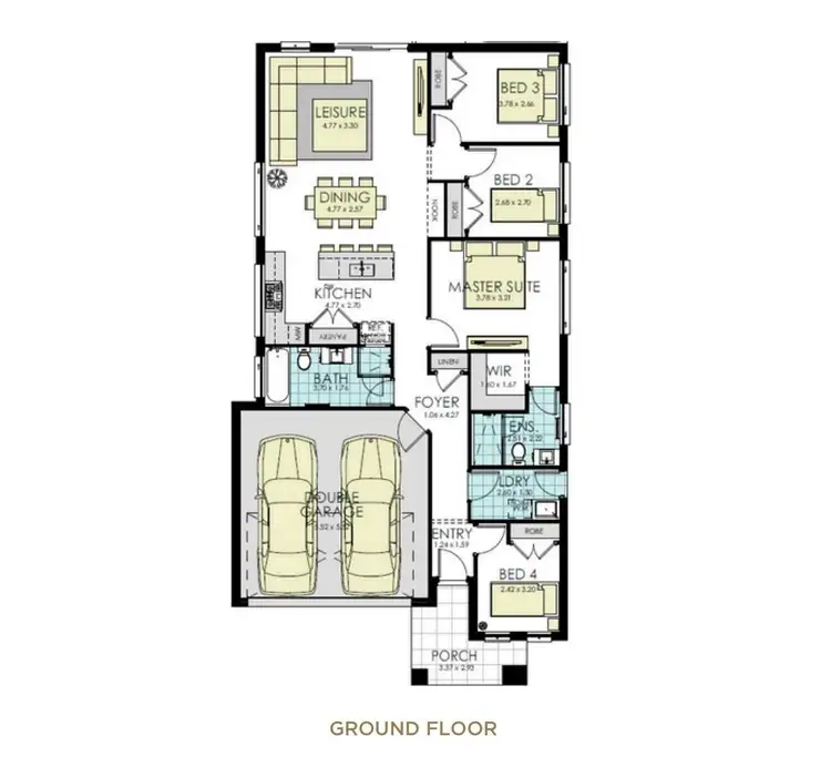 Floorplan of Homely house listing, 41 Whitrod Avenue, Oran Park NSW 2570