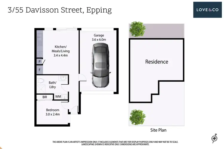 Floorplan of Homely unit listing, 3/55 Davisson Street, Epping VIC 3076