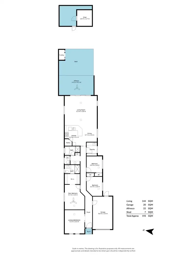 Floorplan of Homely house listing, 15 Neath Avenue, Dover Gardens SA 5048