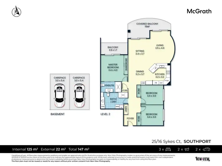 Floorplan of Homely unit listing, 25/16 Sykes Court, Southport QLD 4215