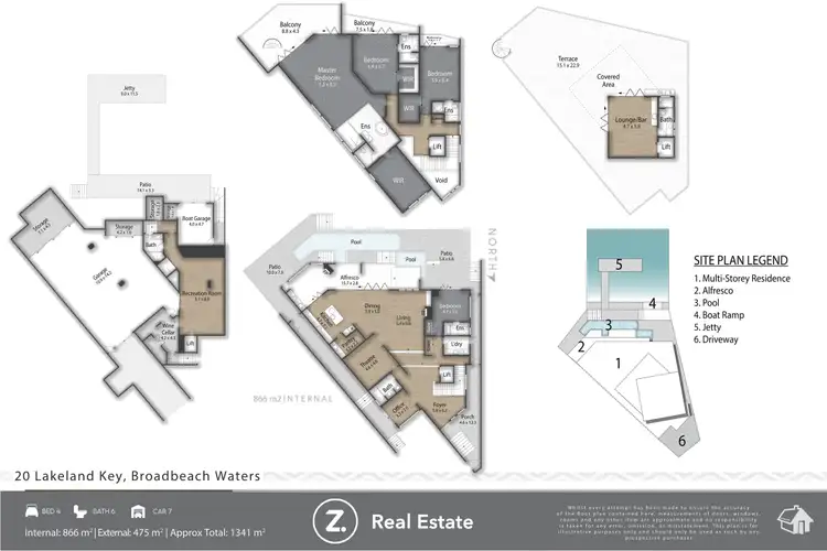Floorplan of Homely house listing, 20 Lakeland Key, Broadbeach Waters QLD 4218