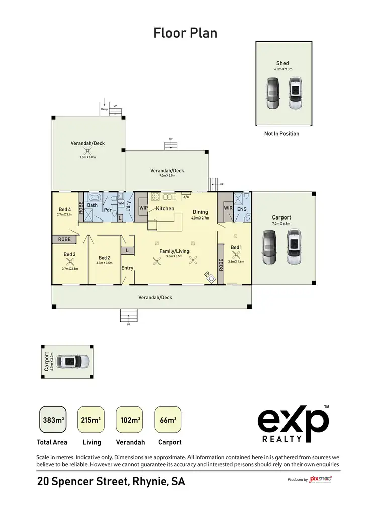 Floorplan of Homely house listing, 20 Spencer Street, Rhynie SA 5412