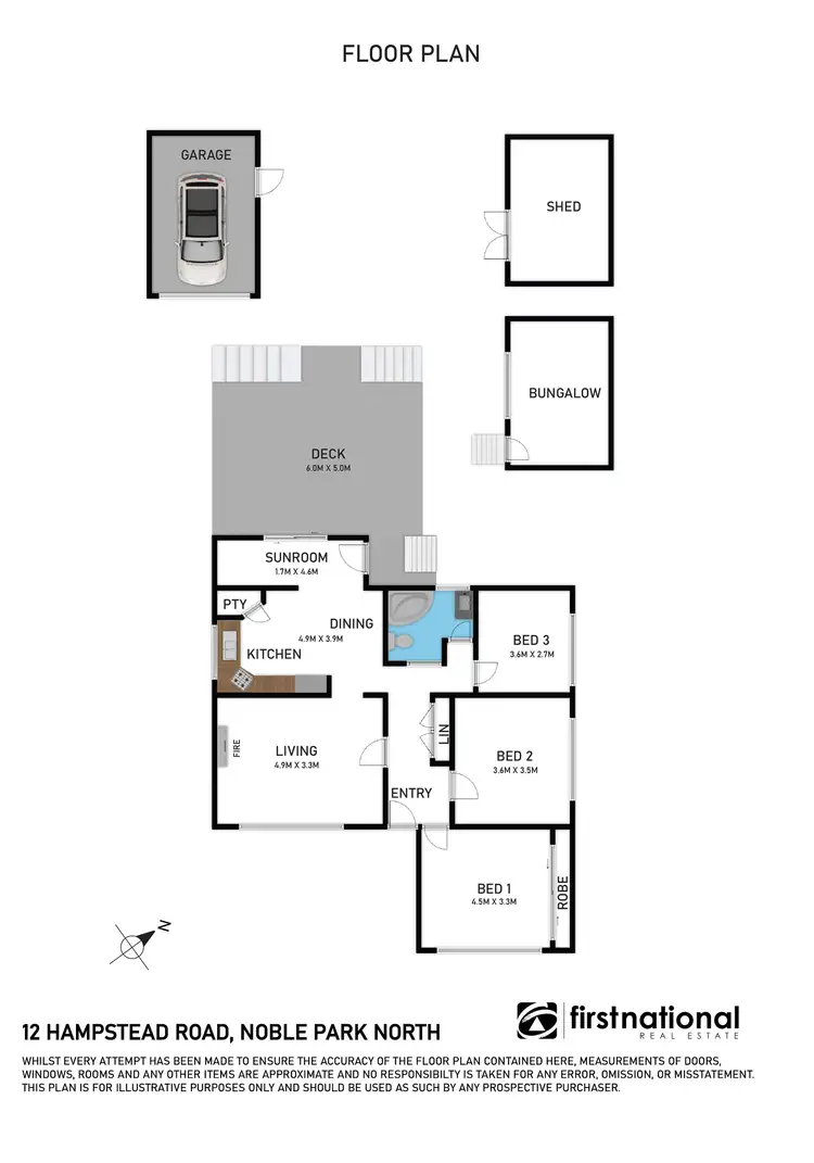 Floorplan of Homely house listing, 12 Hampstead Road, Noble Park North VIC 3174