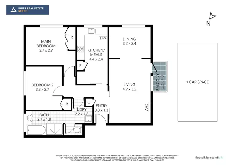 Floorplan of Homely apartment listing, 1/8 Robe Street, St Kilda VIC 3182