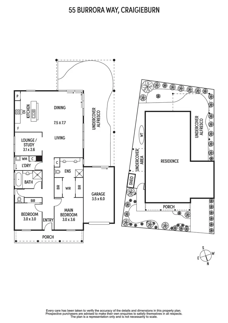 Floorplan of Homely house listing, 55 Burrora Way, Craigieburn VIC 3064